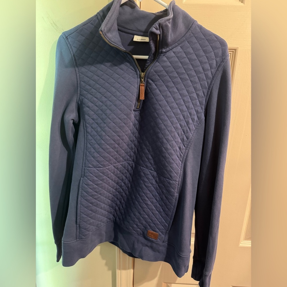 L.L. Bean quilted pullover